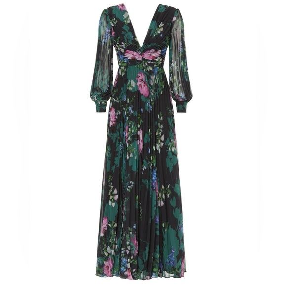 Badgley Mischka Pleated Gown, 8 - Picture 3 of 16